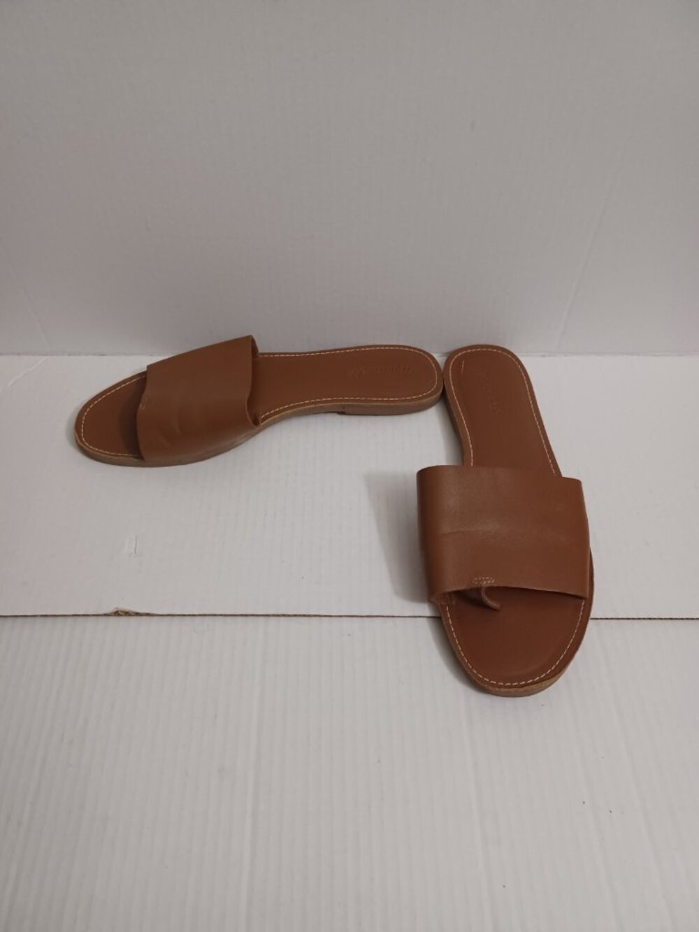 MADEWELL THE BOARDWALK POST SLIDE SANDALS BROWN SIZE 11 - Picture 8 of 16